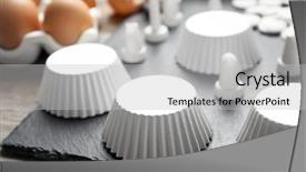  Presentation with cooking equipment kitchen utensils - Theme with tools equipment pastry - kitchen utensils for pastries background and a  colored foreground