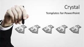  Presentation with power tools - PPT theme having tools for money making background and a white colored foreground