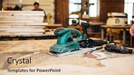  Presentation with work - PPT layouts enhanced with tools for work background and a lemonade colored foreground