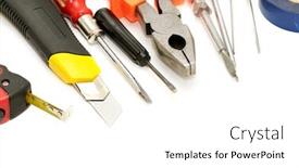  Presentation with tools - PPT layouts enhanced with tools-isolated-on-a-white background and a white colored foreground