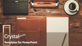  Presentation with tools - PPT layouts with tools on a wooden table background and a tawny brown colored foreground