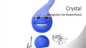  Presentation with swot analysis question mark word - Presentation having toon - 3d question mark character background and a white colored foreground