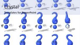  Presentation with question - Theme having toon - 3d question mark characters background and a light blue colored foreground