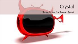  Presentation with evil - Slide deck featuring toon - evil tv background and a lemonade colored foreground