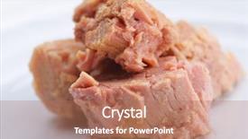  Presentation with free organic cosmetic - Presentation theme consisting of toon - fresh organic eco vegetable salad background and a  colored foreground