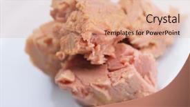  Presentation with free organic cosmetic - Presentation design enhanced with toon - fresh organic eco vegetable salad background and a  colored foreground