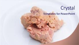  Presentation with eco - Beautiful presentation theme featuring toon - fresh organic eco vegetable salad backdrop and a  colored foreground