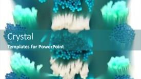  Presentation with tooth brush - Theme consisting of tooth brush - extreme macro very narrow focus background and a ocean colored foreground