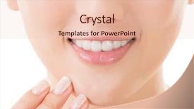  Presentation with teeth - Beautiful presentation featuring tooth care - asian smiley face with white backdrop and a  colored foreground