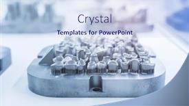  Presentation with dental - Beautiful presentation theme featuring tooth-dental-crowns-created backdrop and a sky blue colored foreground