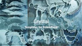  Presentation with dental - Slide set with tooth-dental-crowns-created background and a teal colored foreground