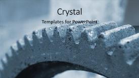  Presentation with old rusty pipe - Amazing PPT theme having tooth development - old rusty cogwheel backdrop and a  colored foreground