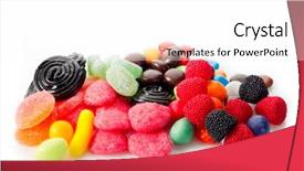  Presentation with tooth paste - Theme featuring tooth paste - mixed candy on white background background and a white colored foreground