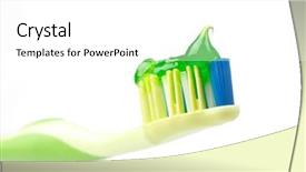 Presentation with tooth paste - Slides having tooth paste on the green background and a white colored foreground