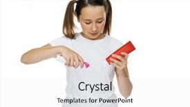  Presentation with toothpaste - PPT theme featuring toothpaste on an electric toothbrush background and a white colored foreground