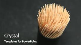  Presentation with black people boxing - PPT layouts having toothpick box on a black background and a dark gray colored foreground