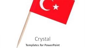 Presentation with turkey - Cool new slide deck with toothpick-paper-flag-turkey-isolated backdrop and a white colored foreground