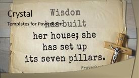  Presentation with top 150 - Audience pleasing theme consisting of top- 150 bible verses backdrop and a mint green colored foreground