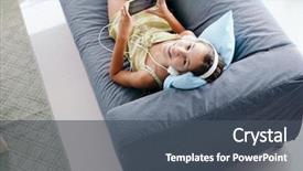  Presentation with living above - Amazing presentation design having top 10 - 10 years old tween girl backdrop and a dark gray colored foreground