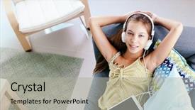  Presentation with living above - Presentation consisting of top 10 - 10 years old tween girl background and a light gray colored foreground