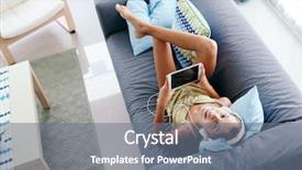  Presentation with living above - Colorful presentation theme enhanced with top 10 - 10 years old tween girl backdrop and a gray colored foreground