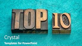  Presentation with review - Cool new slides with top-10-word-abstract backdrop and a teal colored foreground