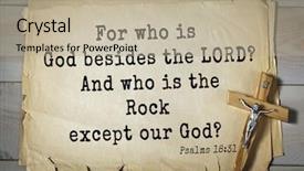  Presentation with bible psalms - PPT theme enhanced with top-1000 bible verses from psalms for who is god besides the lord and who is the rock except our god background and a mint green colored foreground