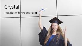  Presentation with worried female college student for health check up - PPT layouts having top 15 - portrait of female student holding background and a white colored foreground