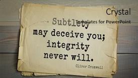  Presentation with military leader - Cool new presentation theme with top 15 quotes by oliver backdrop and a coral colored foreground