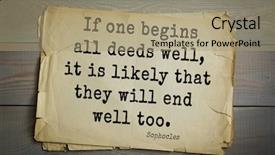  Presentation with top 150 - Presentation theme featuring top-150 sophocles athenian playwright background and a  colored foreground