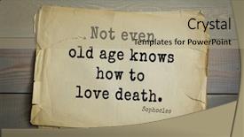  Presentation with top 150 - PPT layouts consisting of top-150 sophocles athenian playwright background and a  colored foreground