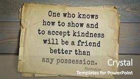  Presentation with top 150 - PPT theme consisting of top-150 sophocles athenian playwright background and a  colored foreground