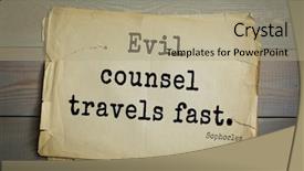  Presentation with top 150 - Colorful slide set enhanced with top-150 sophocles athenian playwright backdrop and a  colored foreground