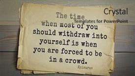  Presentation with forced - PPT theme having top-20 ancient greek philosopher background and a coral colored foreground