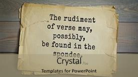  Presentation with poe - PPT theme consisting of top-30 aphorism by edgar background and a coral colored foreground