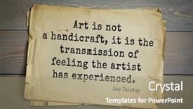  Presentation with handicraft - Slide deck with top-30 the great russian background and a coral colored foreground