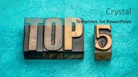  Presentation with review - Slide set enhanced with top-5-word-abstract background and a cyan colored foreground