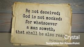  Presentation with bible verses - Slide set consisting of top 500 bible verses be background and a coral colored foreground