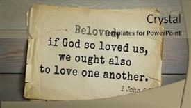  Presentation with god love - PPT theme with top 500 bible verses beloved background and a mint green colored foreground