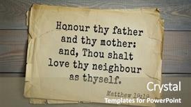  Presentation with bible verses - PPT theme having top 500 bible verses honour background and a coral colored foreground