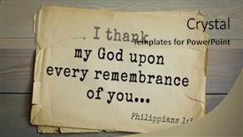  Presentation with thank god - Theme consisting of top 500 bible verses i background and a coral colored foreground