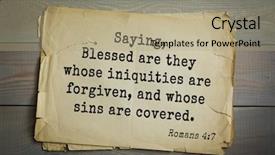  Presentation with blessed - Presentation design featuring top 500 bible verses saying background and a mint green colored foreground