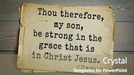  Presentation with grace - Cool new slide deck with top 500 bible verses thou backdrop and a coral colored foreground