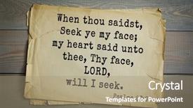  Presentation with bible verses - Cool new PPT theme with top 500 bible verses when backdrop and a coral colored foreground