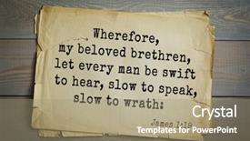  Presentation with bible verses - Presentation theme featuring top 500 bible verses when background and a coral colored foreground