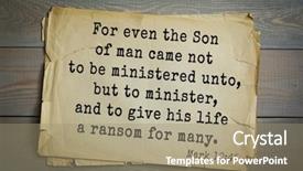  Presentation with give - PPT theme featuring top 500 bible verses background and a coral colored foreground