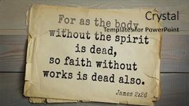  Presentation with bible - Amazing PPT theme having top 500 bible verses backdrop and a coral colored foreground