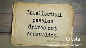  Presentation with inventor - Amazing theme having top-60 aphorism by leonardo backdrop and a  colored foreground