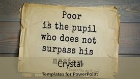  Presentation with inventor - PPT layouts having top-60 aphorism by leonardo background and a coral colored foreground