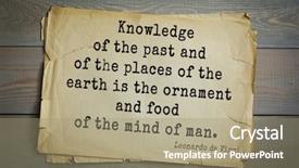  Presentation with mind food - Colorful theme enhanced with top-60 aphorism by leonardo backdrop and a coral colored foreground